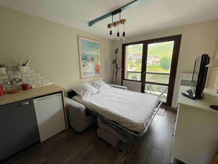 Studio Refait A Neuf Avec Balcon - Famille - Parking Couvert Chamrousse Eksteriør bilde